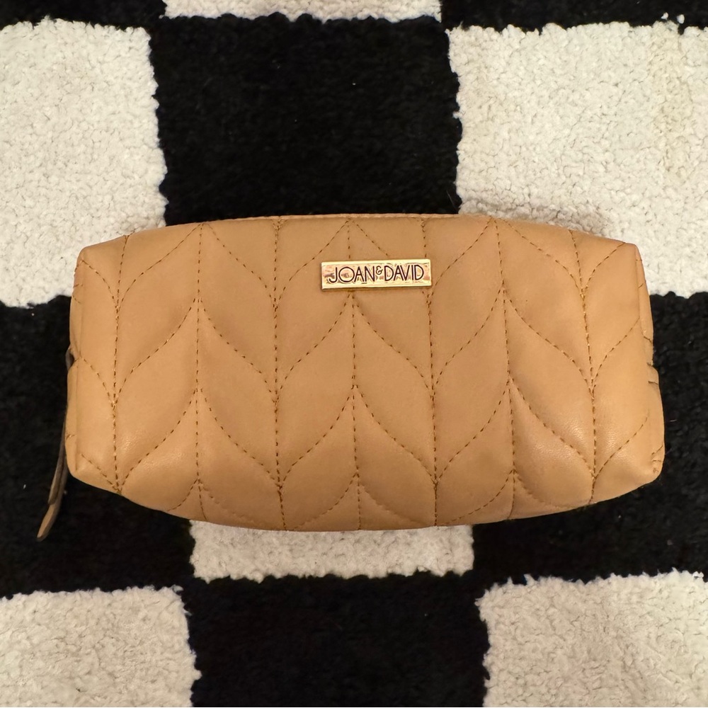 Joan & David Quilted Leather Zip Case